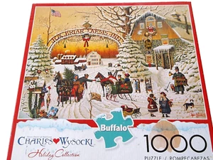 Charles Wysocki 1000-Piece Puzzle “A Christmas Greeting” Holiday Collection - Picture 1 of 2