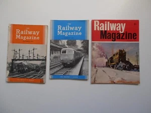 The Railway Magazines x 3 Dated October 1953, August 1962 & January 1966 - Picture 1 of 2