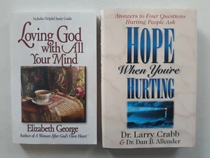 2 bks ~ LOVING GOD WITH ALL YOUR MIND (PB) and HOPE WHEN YOU'RE HURTING (HC/DJ) - Picture 1 of 24