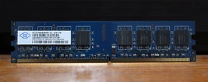 2GB (1GBx2) Nanya NT1GT64U8HB0BY-3C PC2-5300U DDR2-667MHz DIMM RAM Memory Module - Picture 1 of 3