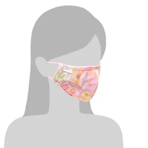 Maschera viso color cravatta rosa tintura cotone caramelle colore pastello con 3 filtri nuova con etichette - Foto 1 di 5