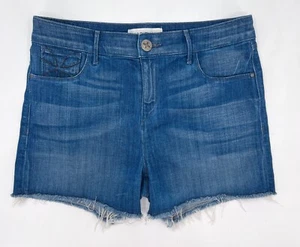 Habitual Shorts Womens 29 Blue Denim Jean Cutoff Hot Pant High Rise Raw Hem - Picture 1 of 11