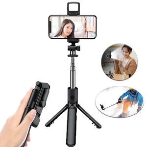 Licht Selfie Stick Stativ Wireless Bluetooth4.2 Fernbedienung für iPhone Samsung - Bild 1 von 15