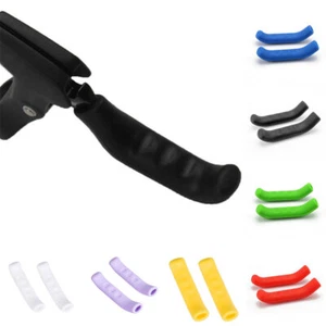 2pcs Bicycle Brake Lever Cover MTB Bike Silicone Handle Sleeve Grips Protector" - Picture 1 of 19