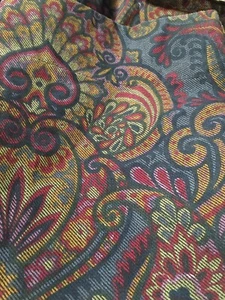 Dan River Blue Paisley Queen Bedskirt and Standard Sham VGUC - Picture 1 of 12