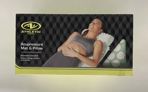 Athletic Works Acupressure Set Including Mat 26.8In 16.5In Pillow Light Green - Picture 1 of 6