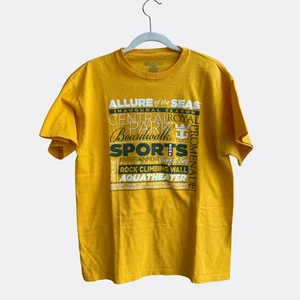 Royal Caribbean Allure Of The Seas T-Shirt Men's M Yellow (Read) Cruise Ship - Picture 1 of 4
