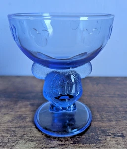 Vintage Cobalt Blue Disney Mickey Mouse Sundae Bowl (1990s) - Picture 1 of 16