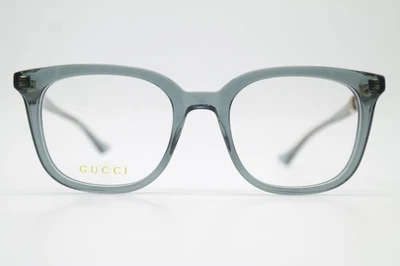 Gafas Gucci GG1497O Azul Dorado Rojo Ovaladas Montura Nuevas - Imagen 1 de 4