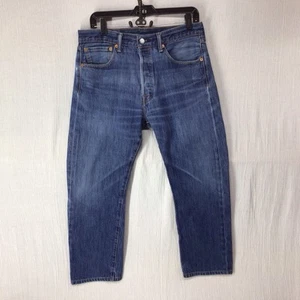 Levi’s Men’s 501 Blue Jeans 33x27 Button Fly Inside Tags Removed - Picture 1 of 8