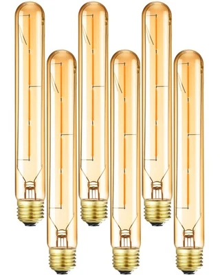 T10 Led Light Bulbs,E26 Dimmable Tubular Led Bulb 4W,Equivalent 40 Watt,2700K... - Image 1 of 4