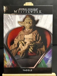 YADDLE 2024 Star Wars Base Capolavoro Bianco #89 La Minaccia Fantasma JEDI MASTER - Foto 1 di 2