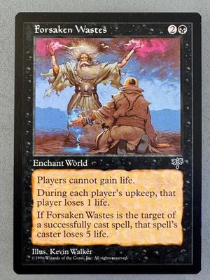 Forsaken Wastes Mirage MTG—Never Played Near Mint—Vintage RESERVE LIST - Image 1 of 4