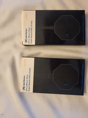 2 New Cable Matters Ultra-Mini 4-port SuperSpeed USB 3.0 Hubs - Image 1 of 2