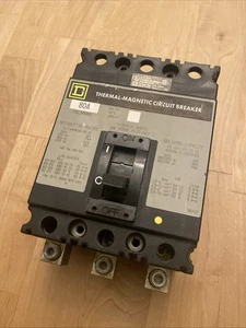 Square D FAL34080 Circuit Breaker 3 Pole 80 Amp 240-480VAC - Picture 1 of 4