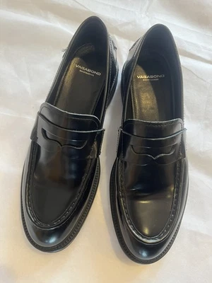 Zapatos Vagabond Alex Cuero Negro Penny Mocasines Clásicos Mujer 39/9 Foto 1 de 4