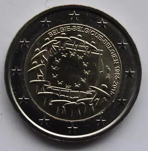 BELGIEN - 2€ Euro gemeinsame Gedenkmünze 2015 - EU Flagge 30 UNC - Bild 1 von 1