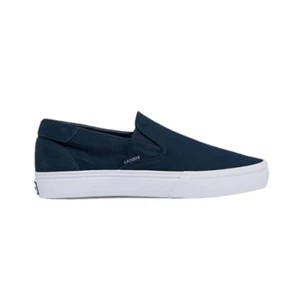 Zapato estilo de vida LACOSTE 7-43CMA0045092 JUMP SERVICE SLIP para hombre (M) azul marino/blanco lona - Imagen 1 de 6