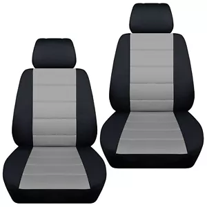 Juego fundas asiento coche delanteras para Ford Escape 2005-2020 negro y plata - Imagen 1 de 1