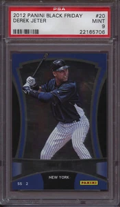 2012 Panini Black Friday 20 Derek Jeter PSA 9 Mint - Picture 1 of 1