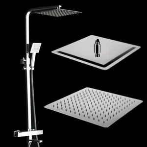 30CMX30CM Edelstahl Duschkopf Regendusche Kopfbrause Regenbrause Rainshower - Picture 1 of 10