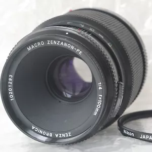 Near MINT Bronica Macro Zenzanon PE 100mm f/4 Lens for ETR S Si from Japan - Picture 1 of 22