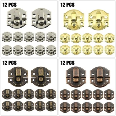 512set Retro Design Jewelry Box Hasp Clasp Decorative Lock Latch Hardware - Image 1 of 4
