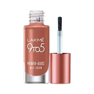 Lakme 9to5 Primer + Color de Uñas Brillo, Honey Love, 6 ml - Imagen 1 de 2