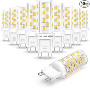 G9 Led Bulbs Dimmable 4W 4000k Natural White,Replace G9 40W 35W Halogen, AC120V - Picture 1 of 4