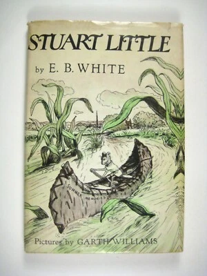 Vintage 1945 Stuart Little Hardcover Dust Jacket Illustrated Book Club Williams  Foto 1 de 4