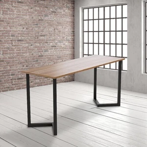 V Shaped Table Bench Desk Legs Retro Industrial Design Fully Welded - Black - Picture 1 of 7