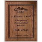 Engraved Dark Wood Plaque Award, 12X15, Retirement Plaque, Graduation Award
