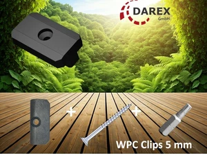 WPC Clips Befestigung Klammern Terrassendielen Montageclip 5mm+20Endclips GRATIS - Bild 1 von 30