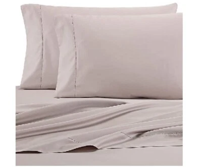 Sábana plana de gran tamaño doble plateada de 525 hilos de algodón Wamsutta Pima Foto 1 de 4