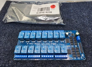 G-81674238: 16 Kanal Relaismodul mit Optokoppler Low-Level Trigger - Bild 1 von 8