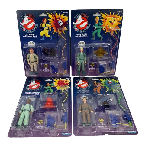The Real Ghostbusters Kenner Lot of 4 2020 New Sealed Ships Fast Cover