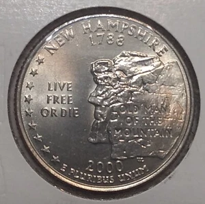 2000-D New Hampshire Quarter Gem BU - Picture 1 of 2