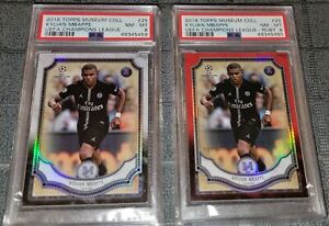 Kylian Mbappe 2018 Topps Museum Collection UEFA Champions League RUBY /25 w/BASE