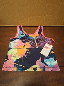 Girls Justice Sport Size 10  Neon Paint Color Change Bikini Top Only - Picture 1 of 4