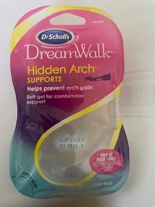 Dr Scholls Dream Walk Hidden Arch Supports Prevent Arch Pain Soft Gel New Sealed - Picture 1 of 3