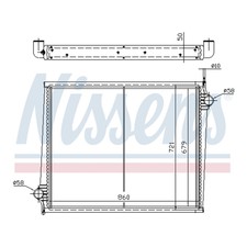 NISSENS Radiator 64068A MK1 FOR 504 Bongo HiAce 900 Patrol Grand Cherokee Camaro