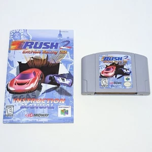 Rush 2 Extreme Racing USA - Nintendo 64, N64 - gioco e manuale - ottimo - Foto 1 di 5