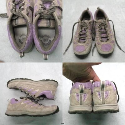 Eddie Bauer Shoes Women 11 Seneca Peak Gray Purple Mid Lite Hiking Trail Sneaker - Image 1 of 4