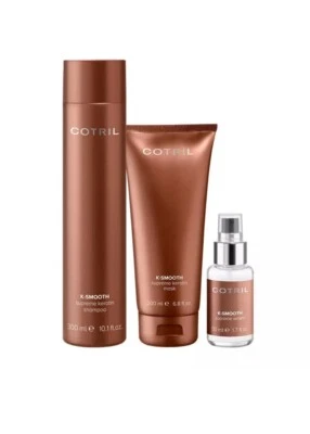 Cotril K-Smooth Shampoo+Mask+Serum 300+200+50ml kit mantenimento alla cheratina - Immagine 1 di 3