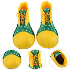  Yellow Red Green Clown Costume Accessories Halloween Shoe Christmas