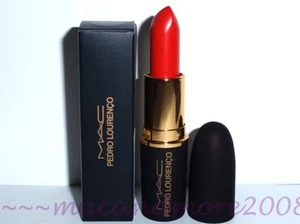 NIB MAC LIPSTICK ~ Pedro Lourenco TRUE RED ~ Amplified Creme ~Coral Red - Picture 1 of 3