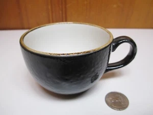 Steelite International Performance Craft Licorice Black 8oz Coffee Low Cup NEW - Picture 1 of 7