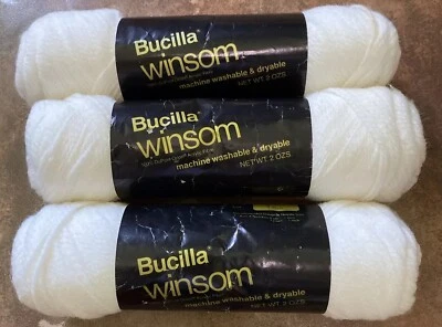 Lote De Colección 3 Hilos Bucilla Winsom Color 1 Blanco Mismo 9968 Foto 1 de 4