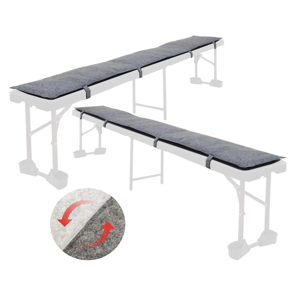 2x FILZ Bierbank Auflage zum Wenden 18 x28x2cm Polster Bierzeltgarnitur Auflage - Bild 1 von 4