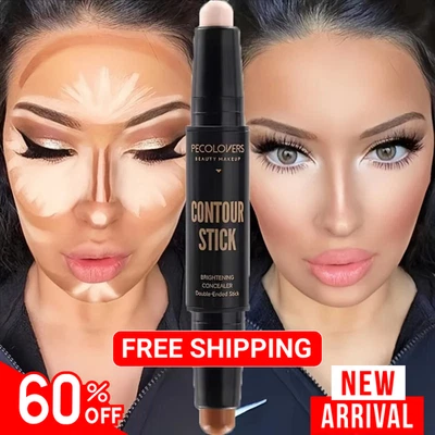 Premium Double Ended Contouring Stick Highlighter Concealer for Perfect Nose - Image 1 of 4